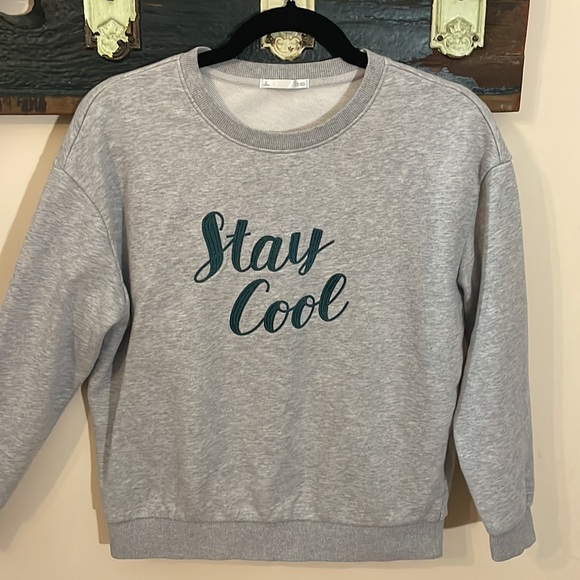 Baleno Grey Crewneck Stay Cool Sweatshirt Size Small - Picture 7 of 12